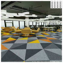Spot Yuan Ruizhi Gaojia living room finished nylon PVC office meeting room square solid color simple flame retardant B1