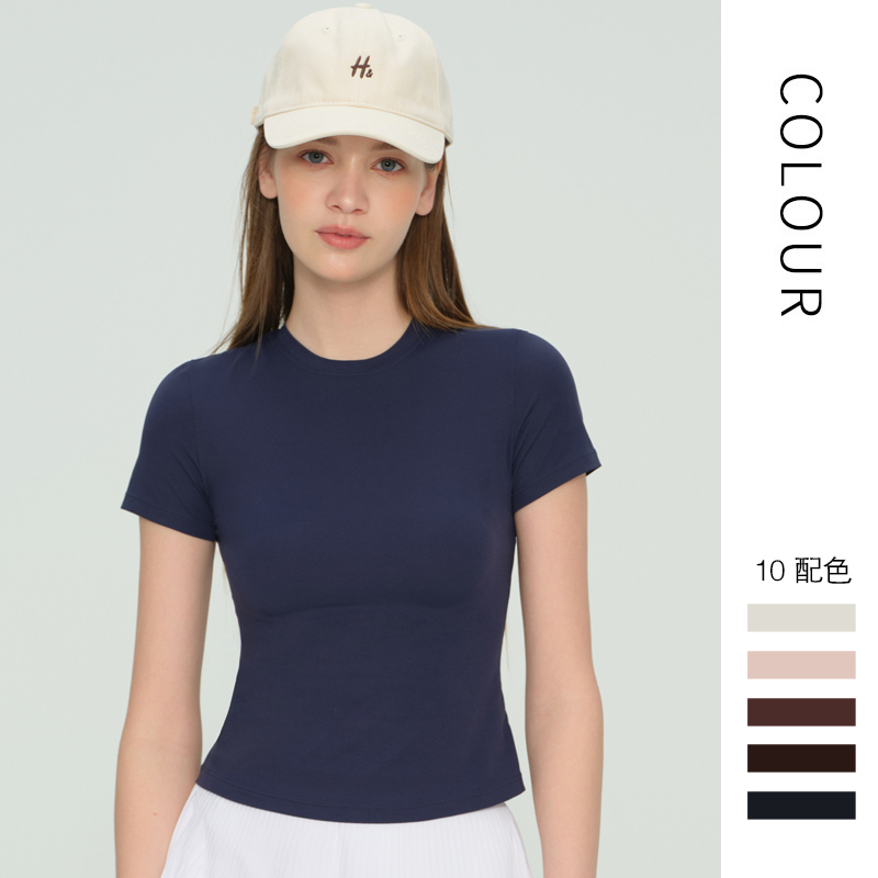 Hold Tight Short-Sleeved Sports Short-Sleeved Women's Summer Quick-Drying T-Shirt Fitness Running Slimming Yoga Top