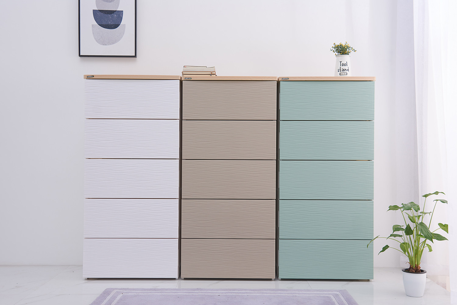 Wanyuanhong 2018 New Large Storage Cabinet Plastic Drawer Baby Wardrobe Baby Toys Clothes Arrangement