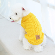 ISPET Pet Dog Clothes Sweater Fall Winter Teddy Schnauzer Minor Dog Fadou Corgi Clothes Winter Clothes