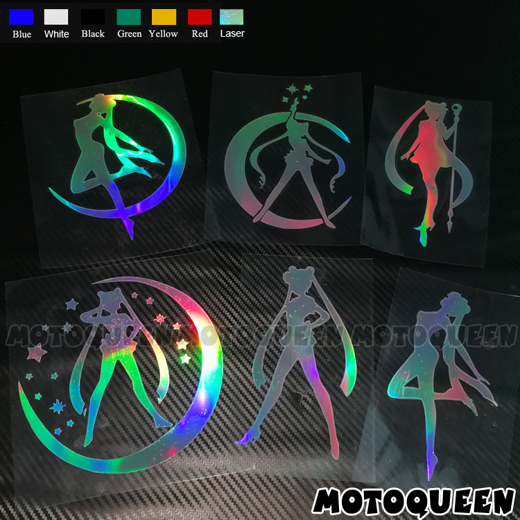 Moon Hare Sailor Moon Electric Bottle Locomotive Car Decoration Back Tail Box Body Reflective Sticker Paper Decal