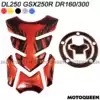 Suitable for DR160 Suzuki DR300 locomotive DL250 fuel tank GSX250R modification decorative film paper fish bone decal