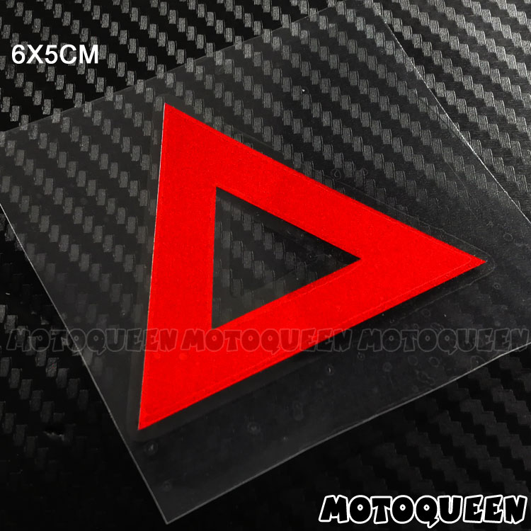 Apply Suzuki Mountain Leaf Honda Locomotive Trim Rear Fender Triangular Warning Reflective Patch Paper Appliquet
