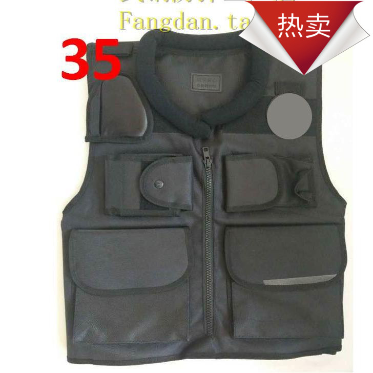 Bulletproof vest CS military fans outdoor service security anti-cut black bulletproof stab-proof clothing custom aramid polyethylene PE