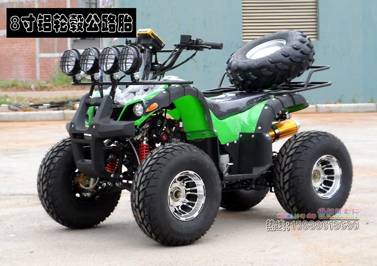 Dành cho người lớn đôi tất cả các địa hình ATV bò nhỏ ATV bốn bánh off-road xe máy scooter xăng điện