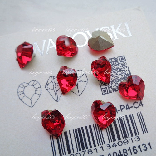 Острый нижний австрийский персик-сердце 4884 Модель около 11*10 мм гвоздь хрустальные ювелирные украшения Трехмерная алмазная купочка причудливая каменная вспышка