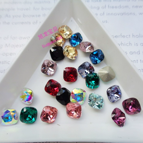 Стеклянные бриллиантовые накладные ногти для маникюра, алмаз, 6mm, японские и корейские