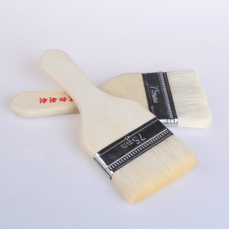 High-quality wooden handle wool brush food-grade steamer mat brush oil brush durable and non-shedding barbecue brush