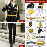 Черная куртка+брюки+14-черно-черные золоты