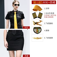 Black Women's Short -Sleeved+Western Subk+Accessessesure 5