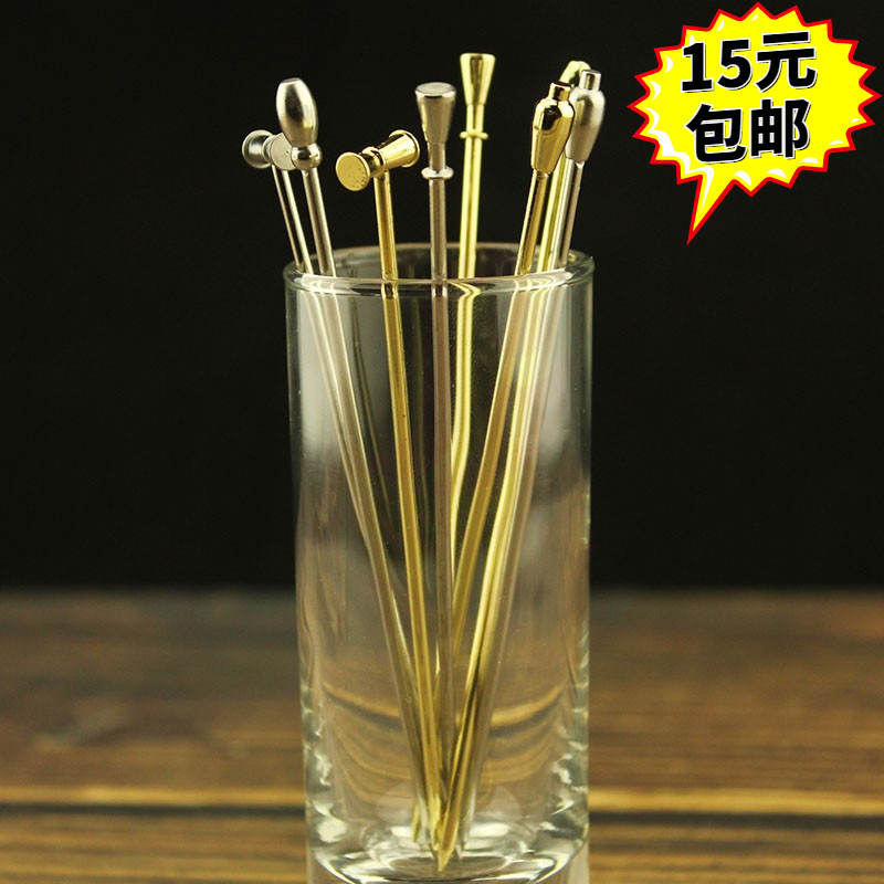 Wine Surgery Stainless Steel Decoration Cocktails Wine Sign Wine Stitch Bar KTV Fruit Sign Mattney Olive Needle Tone Wine Bar