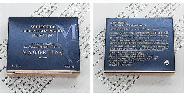 Карандаш для бровей/бровей/бровей порошок паста 毛戈平mgpin人气塑形双色眉影粉 立体眉粉防水防汗自然持久送眉刷 Geping