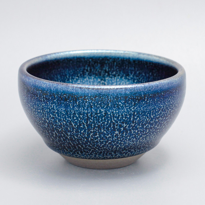 No. 24 Jianyang Jianzhan tea cup blue blue unicorn iron tire original ore glaze tea cup handmade gift large tea cup master cup