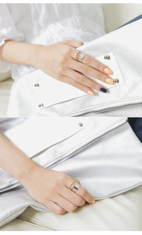 Nó không sao để được yêu. Ngôi sao Kong Xiaozhen Chi Huixiu với bộ nhẫn 3 món trang sức Hàn Quốc nhẫn calvin klein