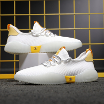 Small white shoes mens 2020 new summer breathable plate shoes Korean version trendy sports casual shoes 100 hitch flying textured sneakers