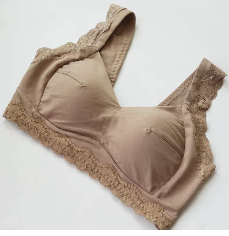 Quần lót nữ đồ lót không có vòng thép mỏng Phần bông nguyên chất Chất béo cotton mm cỡ lớn đầy đủ làm đẹp trở lại 6L quần lót phụ nữ