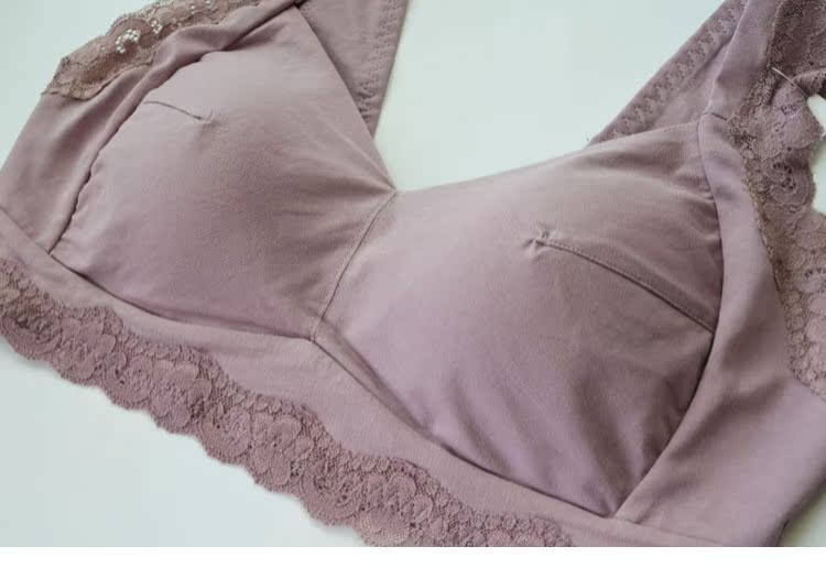 Quần lót nữ đồ lót không có vòng thép mỏng Phần bông nguyên chất Chất béo cotton mm cỡ lớn đầy đủ làm đẹp trở lại 6L quần lót phụ nữ