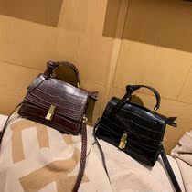 ITSK bag women's 2021 new tide net red women's bag one shoulder hand slung small bag crocodile messenger bag