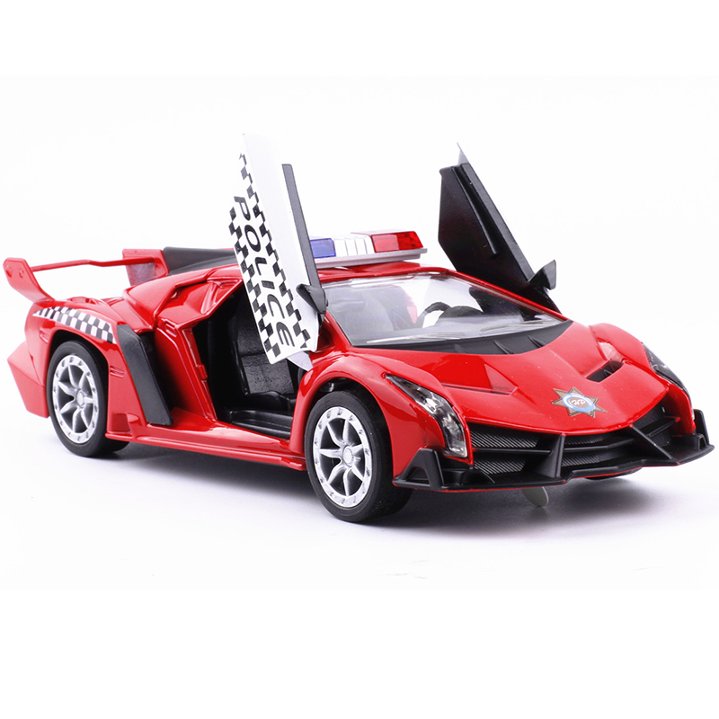 Tija more than 110 police car 1:32 alloy car toy car sports car model toy car boy gift