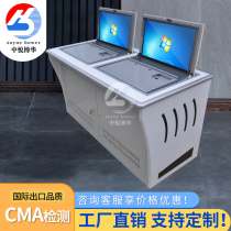 New monitoring console display Flip computer desk Training room Conference room desk Command desk customization