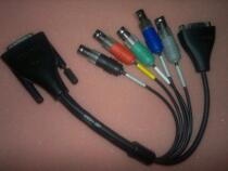 Original Polycom video HDCI 60-pin to 5BNC DB9 HD camera control conversion cable