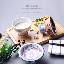 Japanese-style high-footed dish imported Creative ceramic dish dish hotel cold dish dish dish dish dish high-foot Cup high-foot Cup