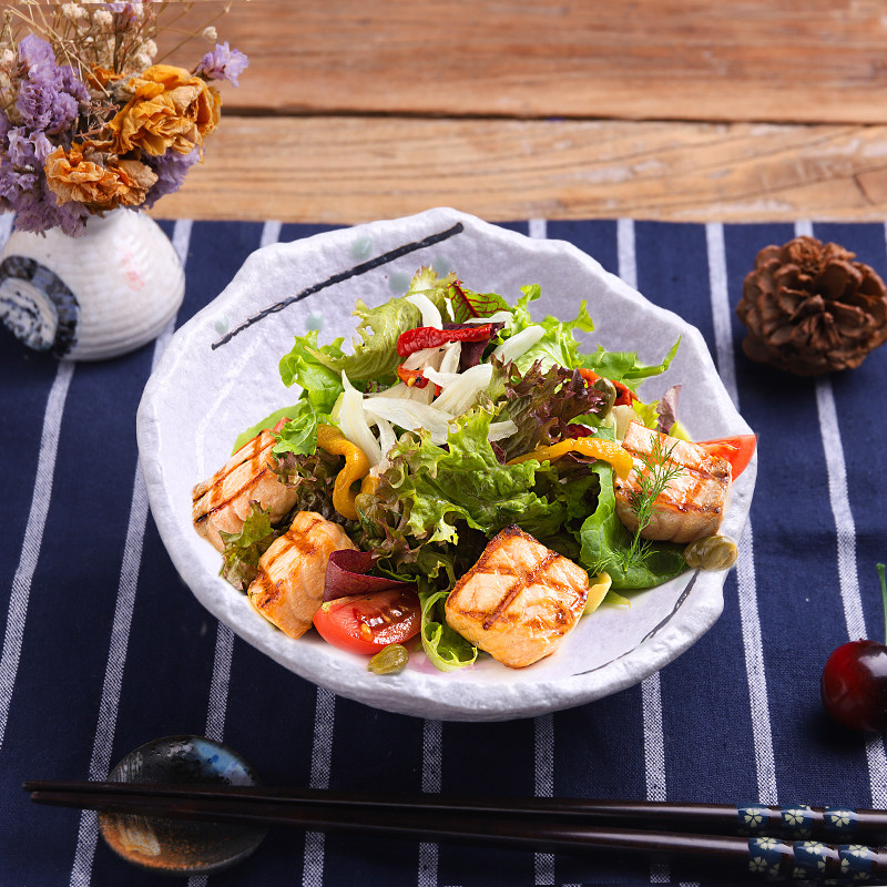 Day Style Ceramic Cutlery Creative Dishes Japan Little Frescoed Home Fruit Salad Bowl Day Stock Commercial sashimi bowls