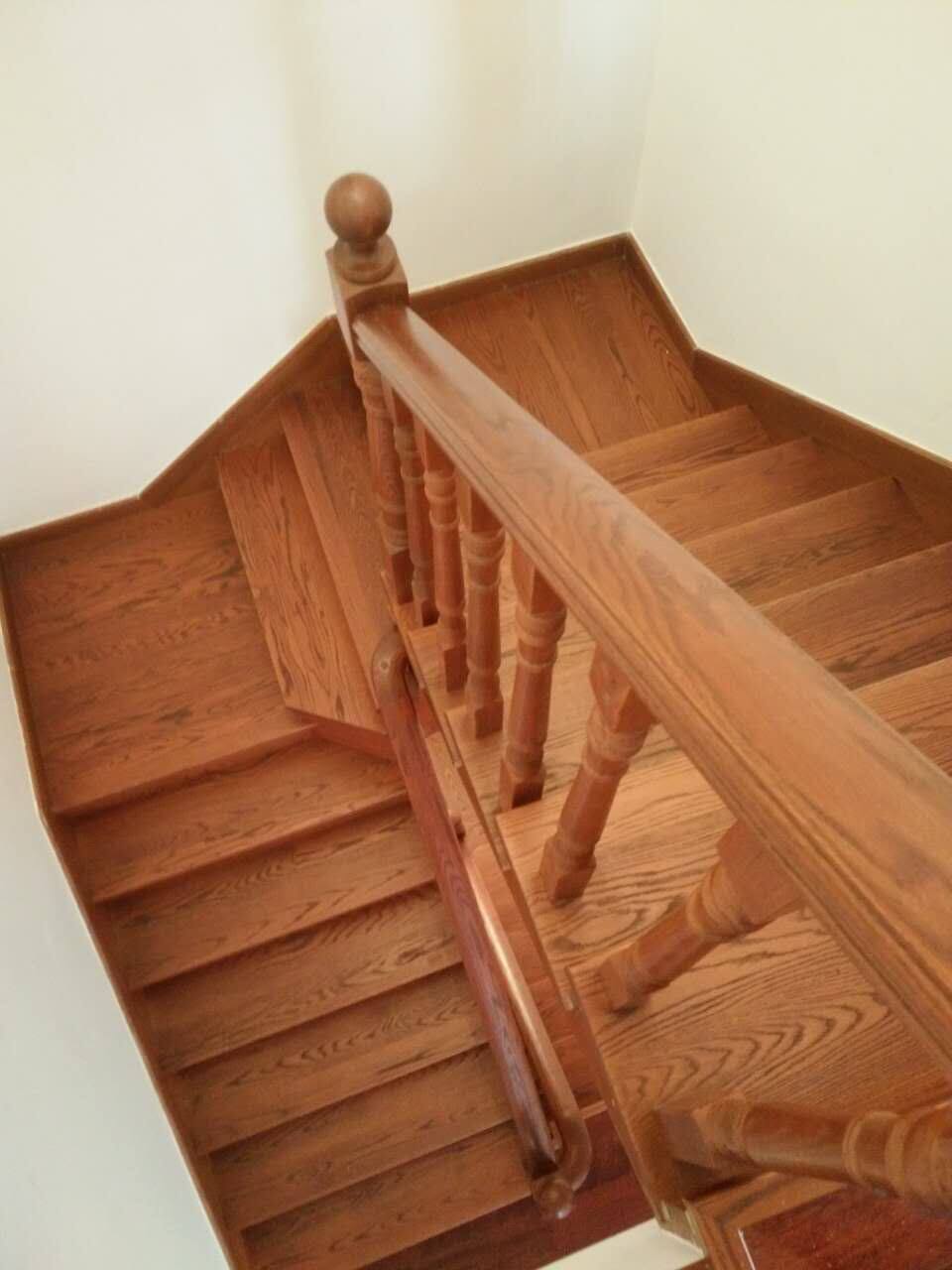 Suzhou Factory House Custom Solid Wood Stair Plate Treading Board Indoor American Red Beech Wood Red Oak 2cm Board
