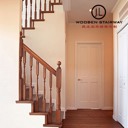 Testand professional custom (solid wood stair armrest) indoor staircase solid wood armrest crossbar manufacturer direct