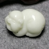 Lantian Jade Carving Handle Lucky Pig Baby Natural Jade New Product High-quality Wenwan Mens Gifts Promotion