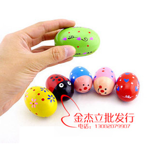 Olfe music teaching aids children percussion instruments Wooden Sandegg Stained Sand Egg Sandball Bang Eggs