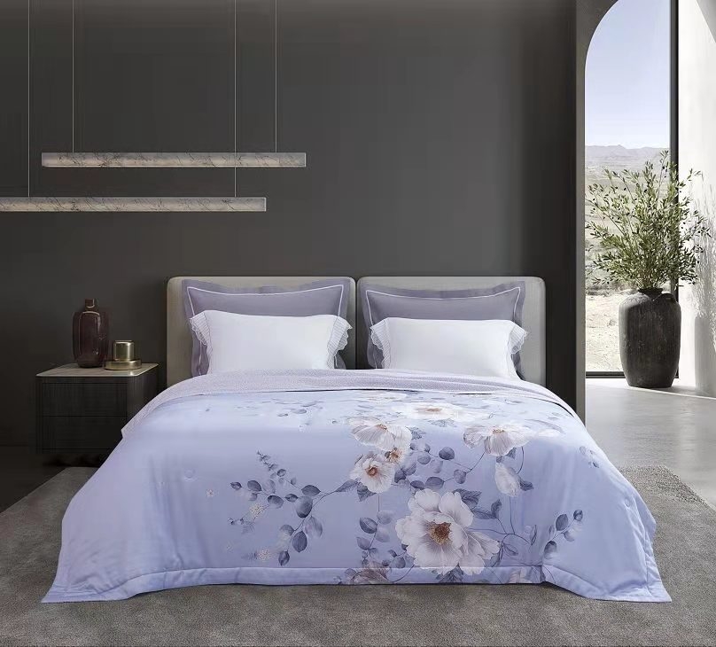 Mengjie Home Textiles Mantingfang fiber quilt 2021 new air-conditioning air conditioner imported by Tencel antibacterial summer quilt 00090