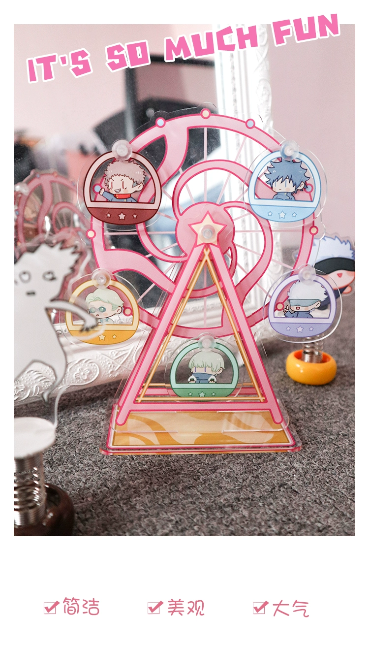 RANMO Anime Jujutsu Kaisen Itadori Yuji Gojo Satoru Inumaki Toge Rotatable Ferris Wheel Desktop Decor Stand Model Plate Toy Cosplay -Zentai shop online O1CN01Bvd3So27J04N4qVmq !!129097775.jpg