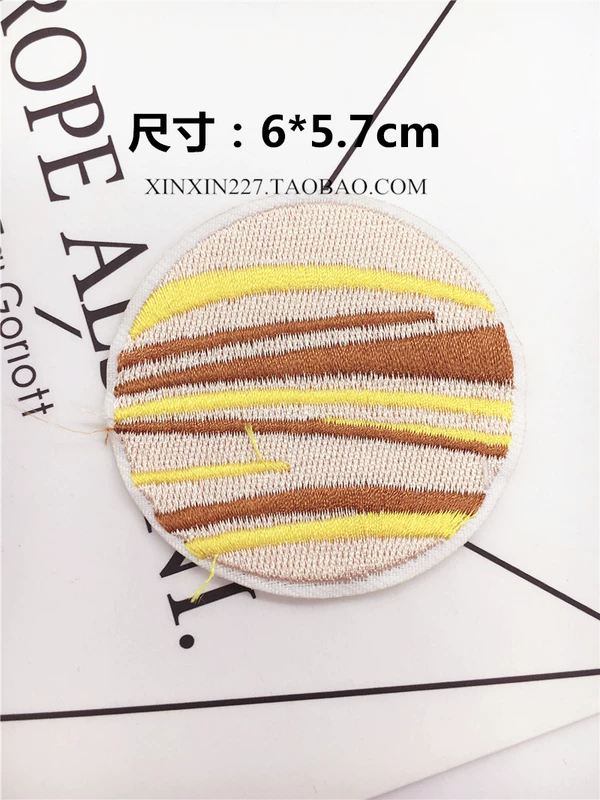 Trái tim 227 Trái đất vũ trụ được biết đến Đặt hành tinh lớn hành tinh vải hành tinh trâm thêu - Trâm cài cài áo vest nam