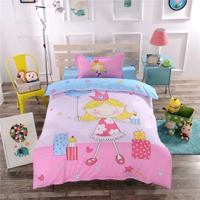 bộ đồ giường ký túc xá quảng cáo ba mảnh yêu thích phim hoạt hình mẫu khăn trải giường chăn trẻ em - Bộ đồ giường trẻ em