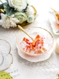 Phnom Penh Sakura Glass Dessert Bowl of Bird's Nest Bow