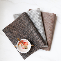 PVC waterproof placemat Table mat Insulation mat European Western mat Plate mat Bowl mat coaster