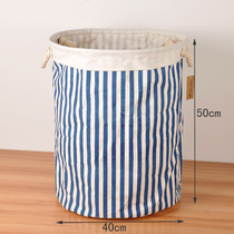 Cotton canvas Art oversize Dirty Coat Basket Foldable Containing Box Toy Dirty Laundry Containing Bucket Finishing Basket