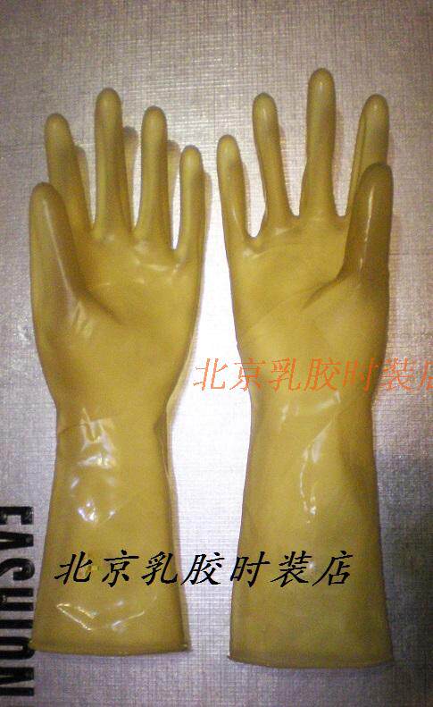 Latex transparent glove for small code-medium size
