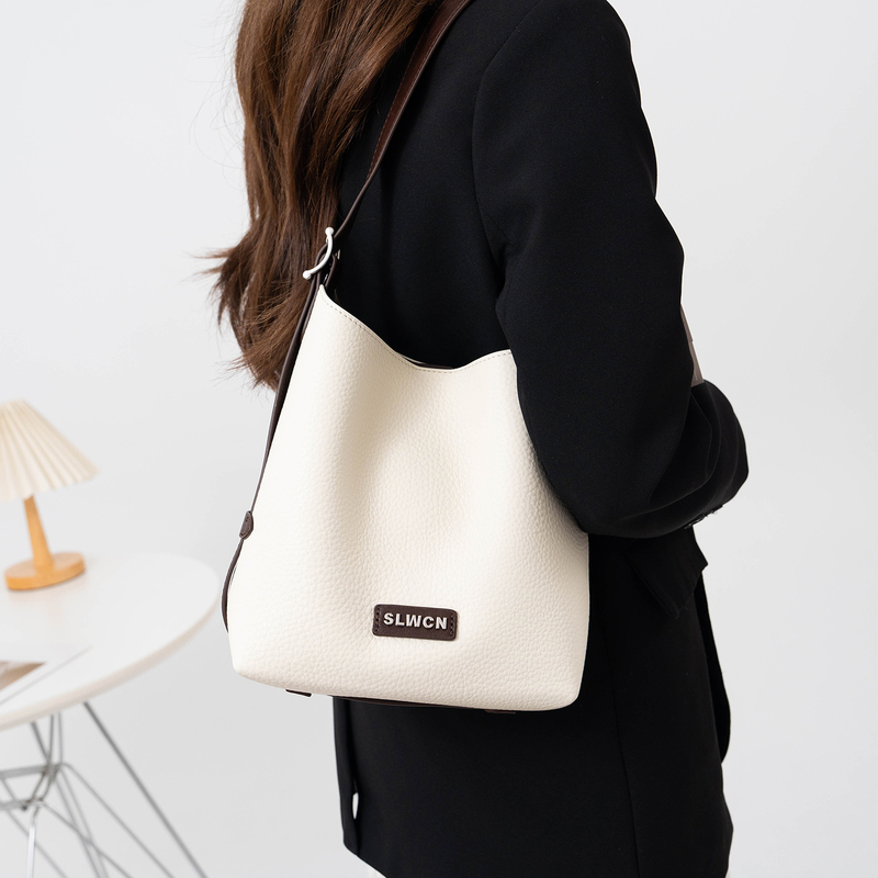 Celine Vis Hobo Fashion Niche Color-Blocking Tote Underarm Shoulder Bag for Women 2026 Spring/Summer New Crossbody Bag Trendy