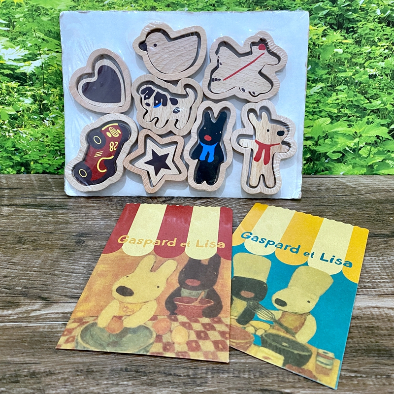 Tong Meng Meng Meng High-end Beech Wood Rabbit Biscuit Mold Pairing Building Block Children Over Home Toys-Taobao