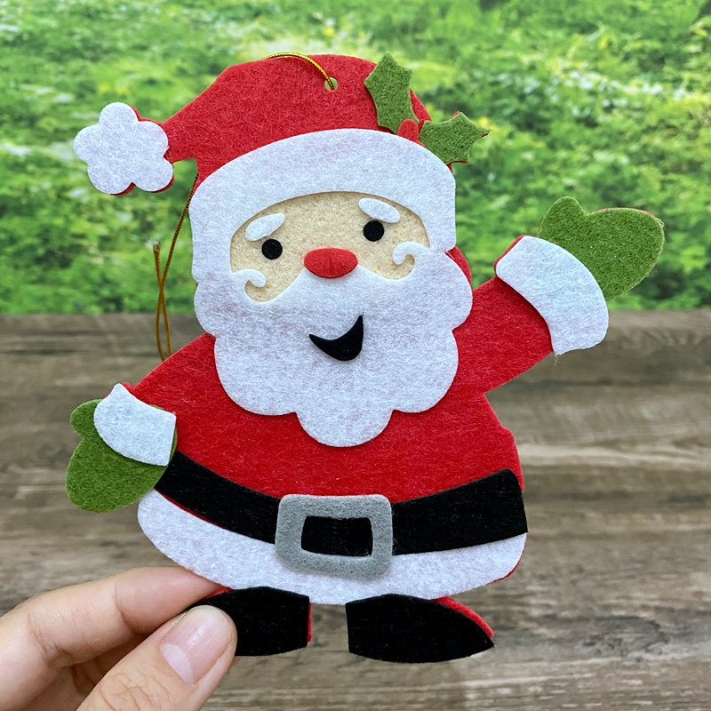 Child Interest Cute Cute Home Export Limited Creative Hand Felt Christmas Tree Pendants Birthday Small Gift Cards Multiple-Taobao