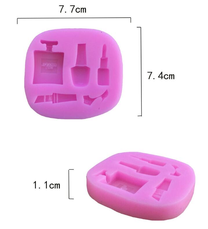 Son môi bốn mảnh tự làm bánh công cụ làm khuôn silicon lỏng E073 - Tự làm khuôn nướng khuôn kem