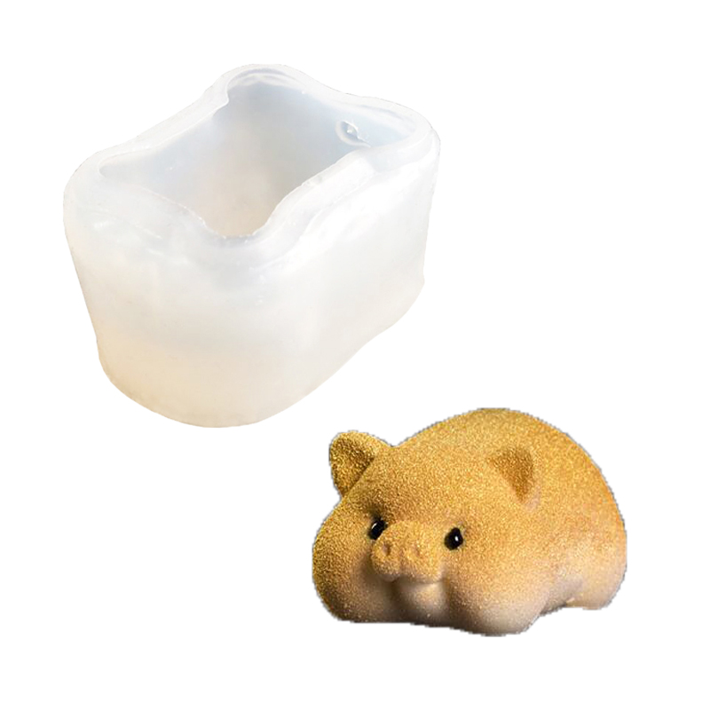 Phim hoạt hình nổi 3D thỏ trắng thỏ fondant mousse bánh kem kem lẩu bơ sô cô la silicone khuôn - Tự làm khuôn nướng khuon banh trung thu