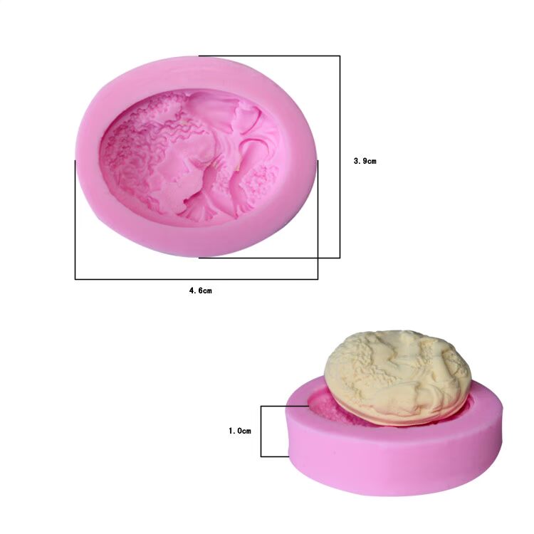 Nhà máy trực tiếp silicone DIY chân dung ba chiều fondant silicone khuôn lỏng silicone khuôn mềm gốm thủ công vải xà phòng khuôn bánh trung thu