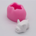 Phim hoạt hình nổi 3D thỏ trắng thỏ fondant mousse bánh kem kem lẩu bơ sô cô la silicone khuôn - Tự làm khuôn nướng khuon banh trung thu Tự làm khuôn nướng