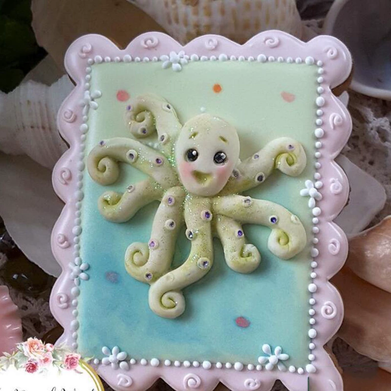 Bộ sưu tập động vật dễ thương DIY Cake Fondant Baking Mold Liquid Silicone Mold - Tự làm khuôn nướng