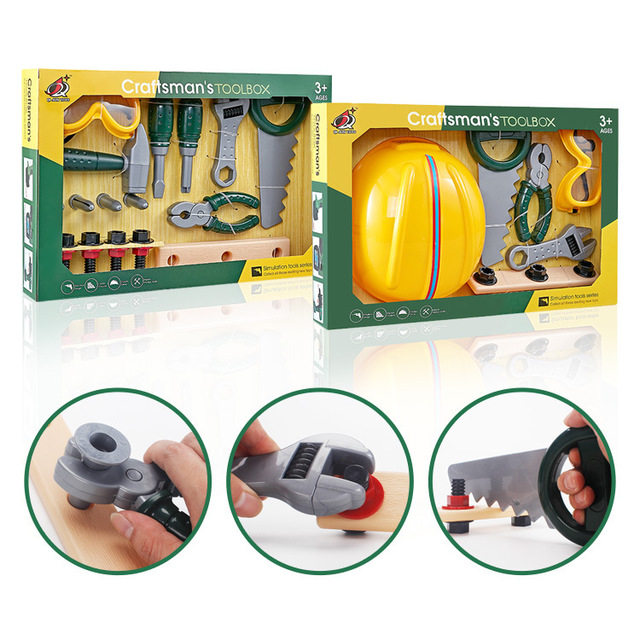 Children Costume House Wine Puzzle Toys Boy Maintenance Repair Emulation DIY Tool Suit Kindergarten District Corner Roles