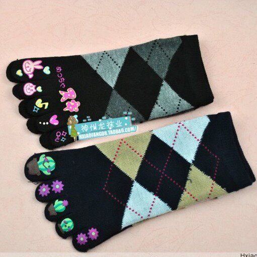 God State Dragon Spring Summer Boat Socks Socks Short Cotton Cartoon Socks Five Toe Five Fingers Socks Cartoon Cute Socks 