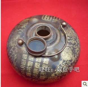 Bronze Bronzed-Antique Type Soup-Soup Covered with Warmer Hands Bao Warm Feet Bao Bronze Warm Pot Hot Water Bag Hem